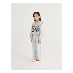 Bobo Choses - Sudadera corta de algodón orgánico BC | Gris jaspeado