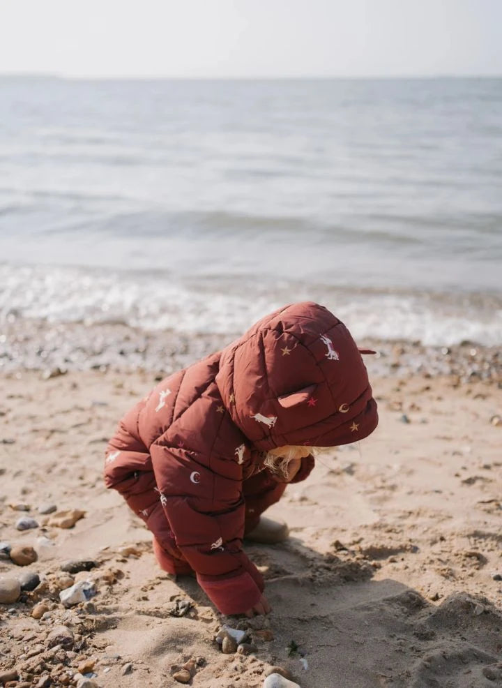 Töastie - Chaqueta de montaigne impermeable hecha de fibras recicladas | Terracota