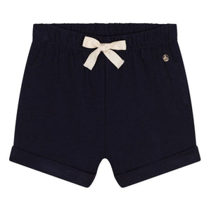 Petit Bateau - Pantalón corto de microjersey | Azul marino