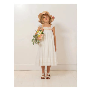 Bonpoint - Vestido de algodón orgánico Laora | Crudo