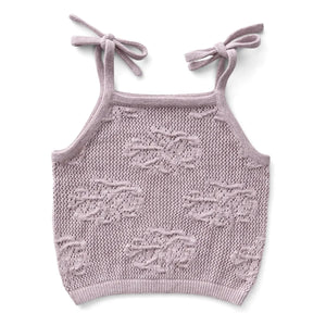 Soor Ploom - Camiseta sin mangas de algodón orgánico June Fleurs | Lila
