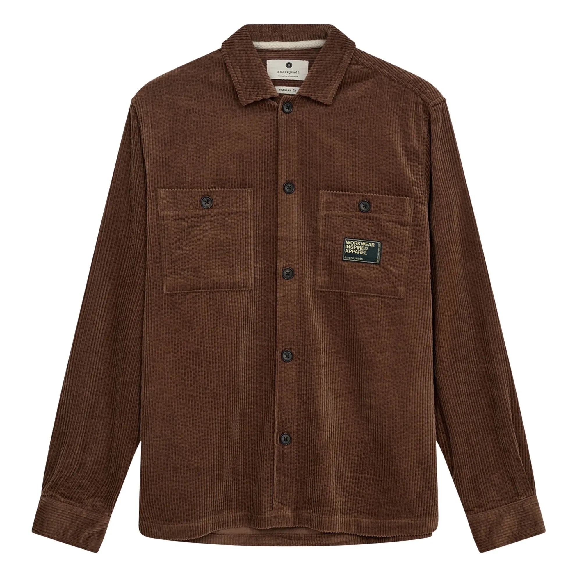 Anerkjendt - Sobrecamisa Aktheo de Terciopelo | Marrón