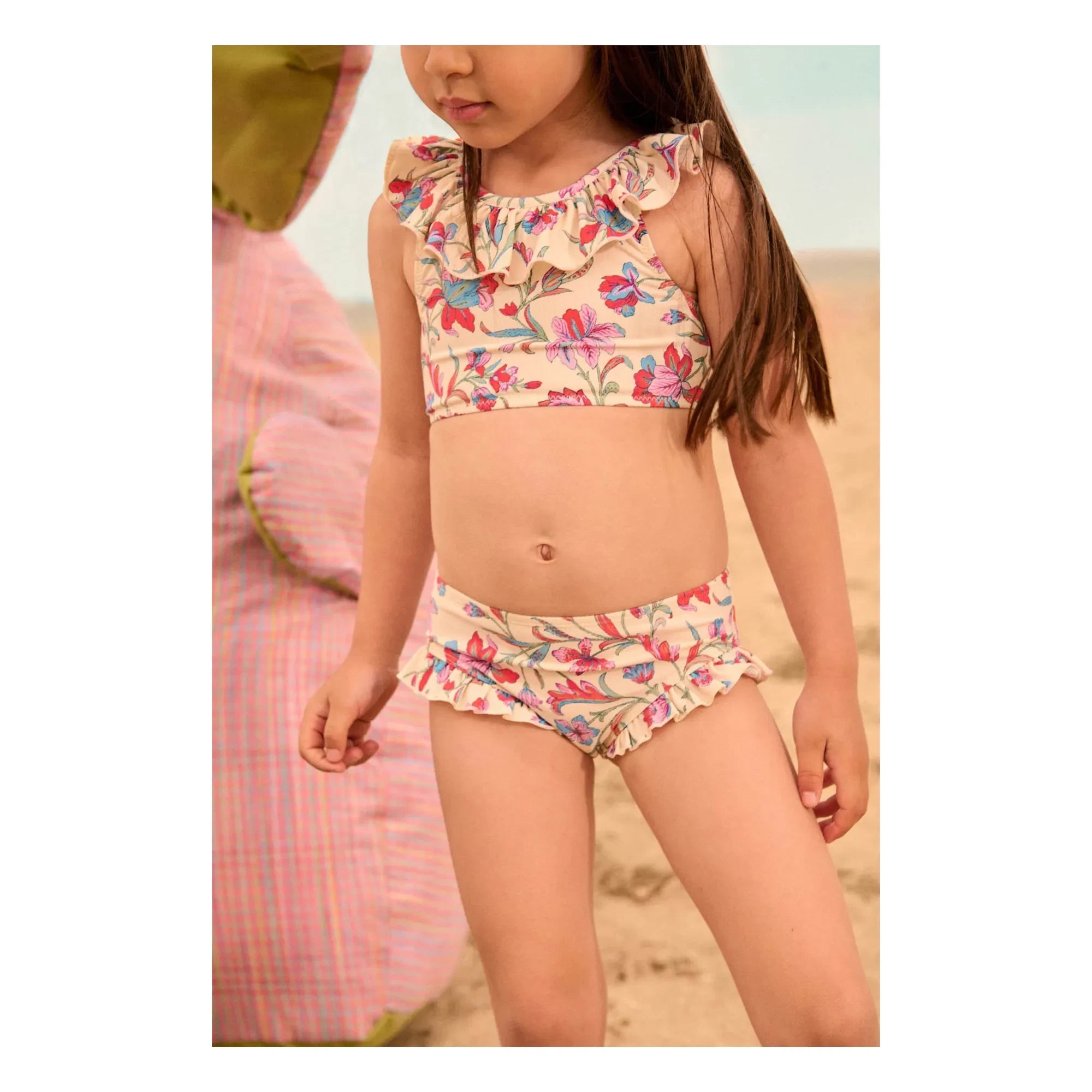 Louise Misha - Fibra reciclada con estampado floral Primavera Mayo | Crema