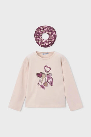 Blusa de manga larga de algodón para niños Mayoral