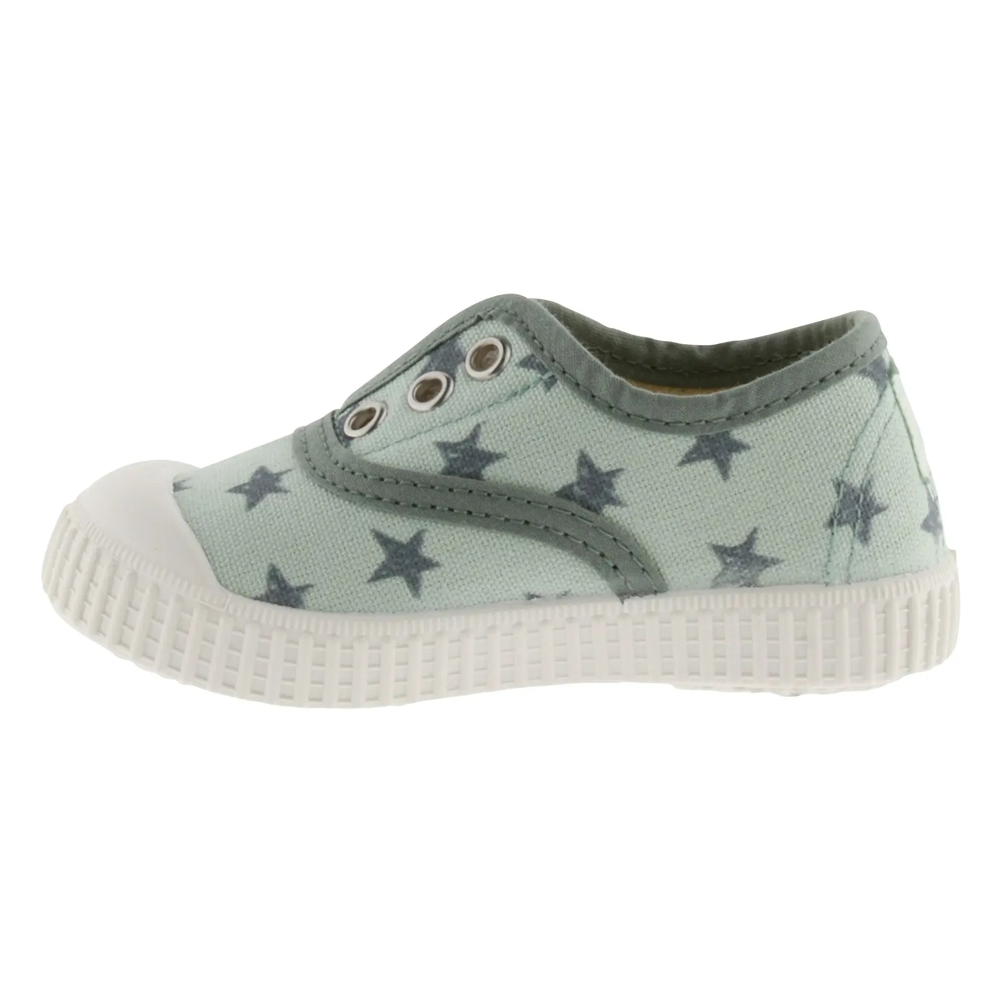 Victoria - Zapatillas de lona elásticas Etoiles | Agua verde