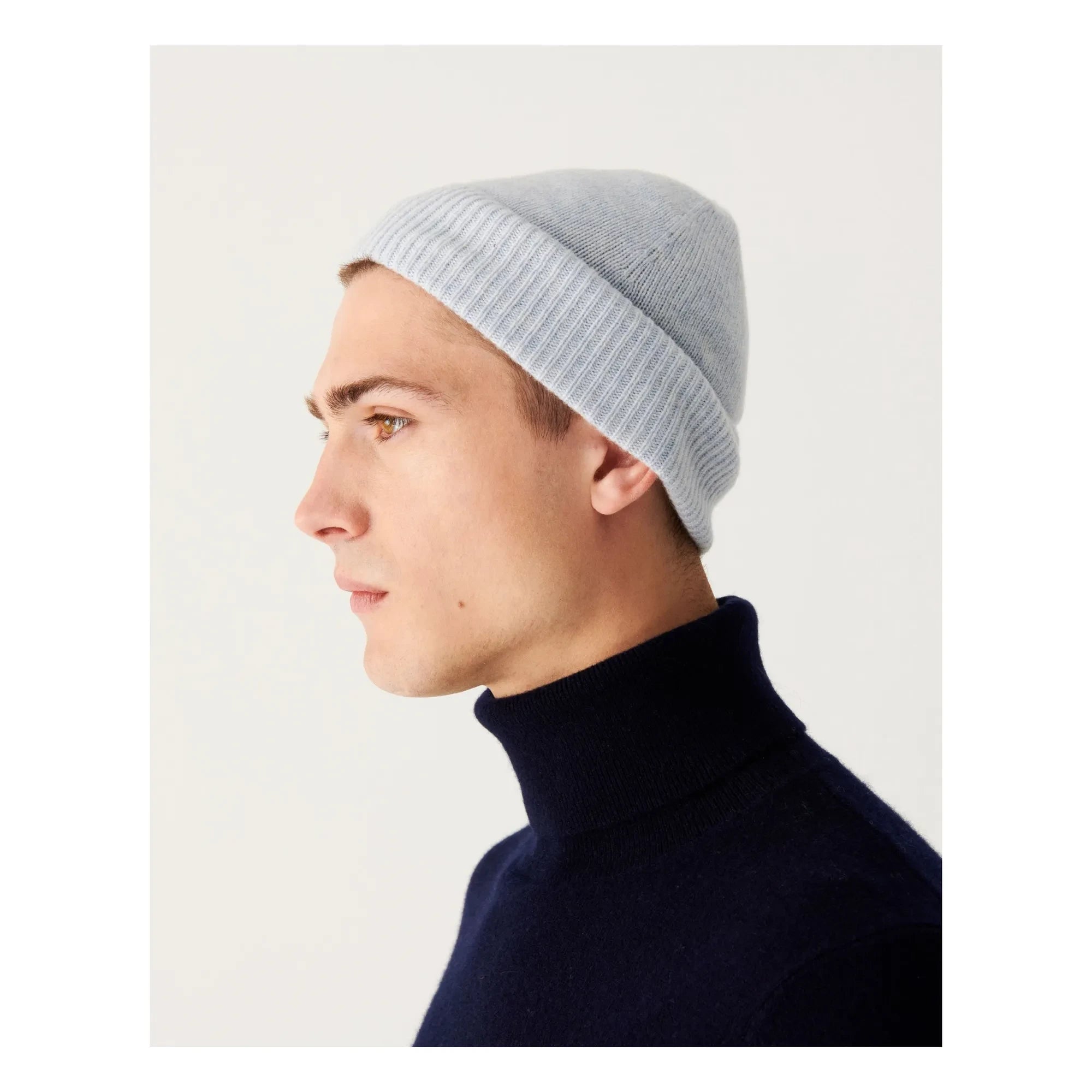 Bompard - Gorro clásico de cachemira | Gris plateado
