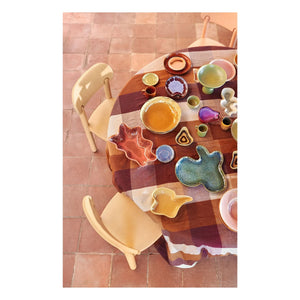 HKliving - Taza de café de gres | Naranja