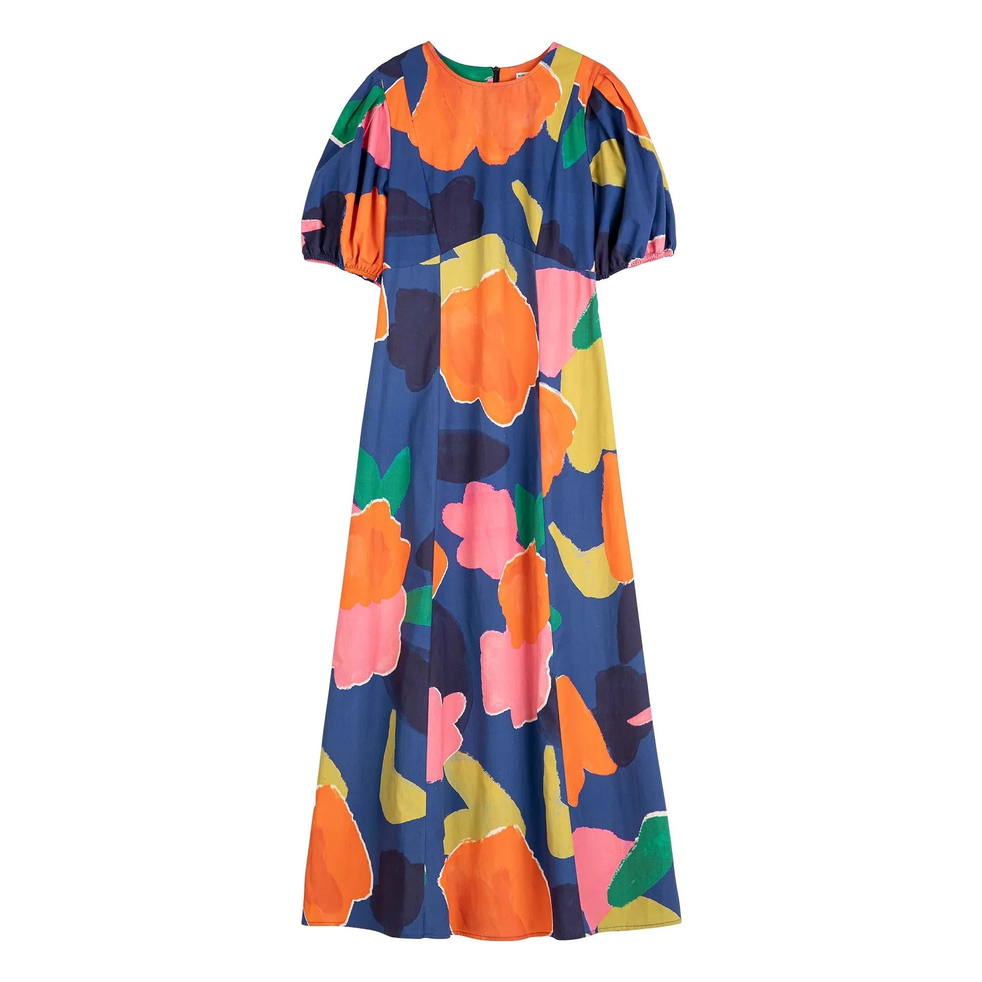 Bobo Choses - Vestido de algodón orgánico Blooming Color | Azul