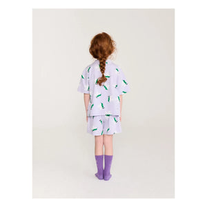 Bobo Choses - Conjunto de camiseta y pantalón corto de ratones de algodón orgánico | Morado