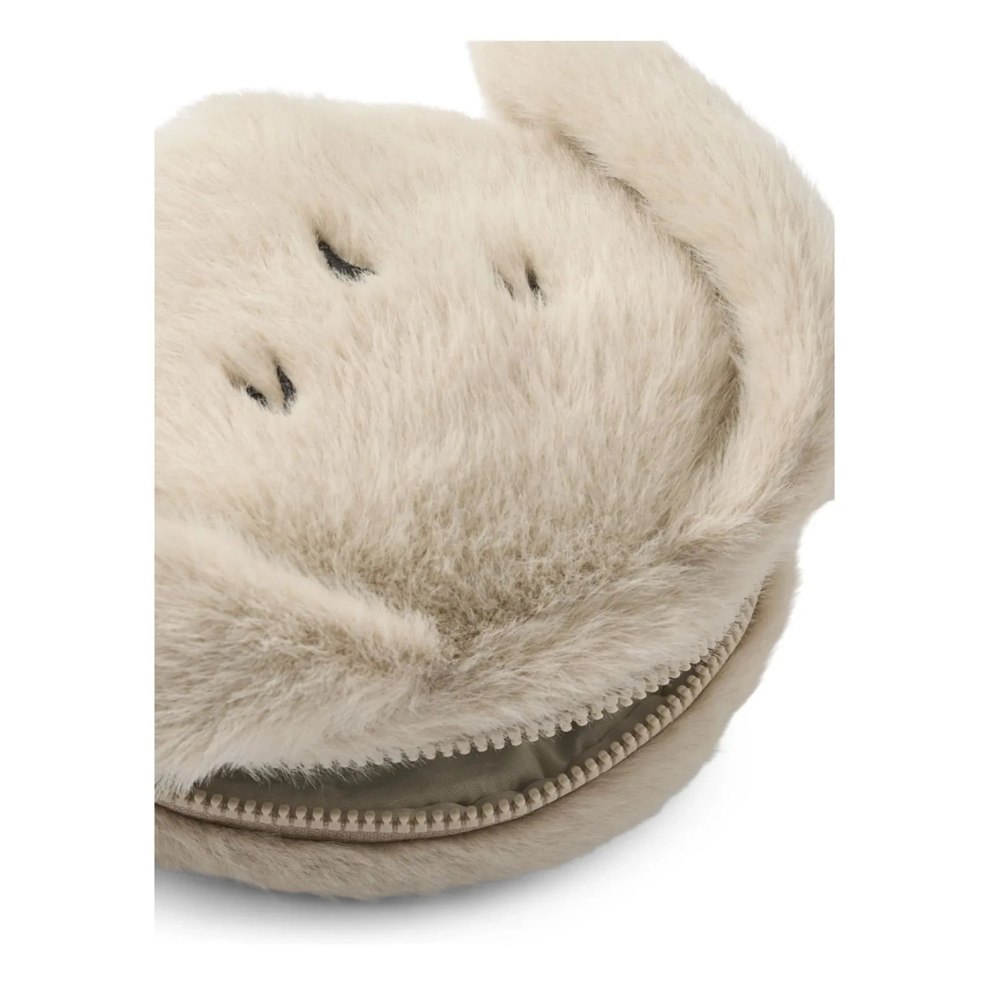 Liewood - Bolso Pequeño Peludo Dorotha Conejo Algodón Orgánico | Gris claro