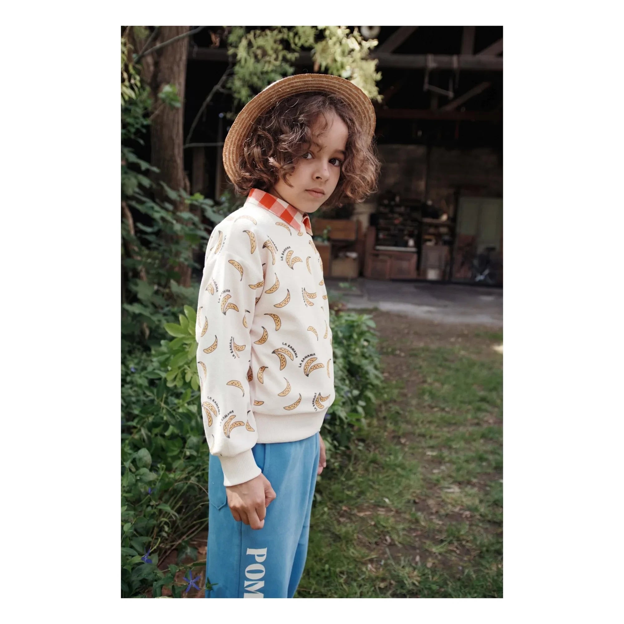Emile et Ida - Sudadera Toalla Plátano de Algodón Orgánico | Crema