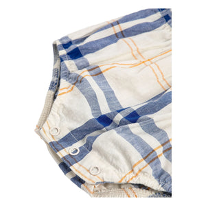 Bobo Choses - Mono de algodón orgánico con estampado de tartán | Crudo