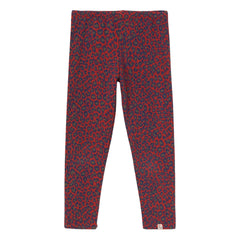 Cozmo - Leggings de Leopardo de Algodón Orgánico | Rojo