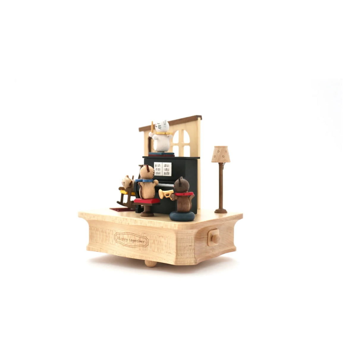 Wooderful life - Caja de música de madera con piano