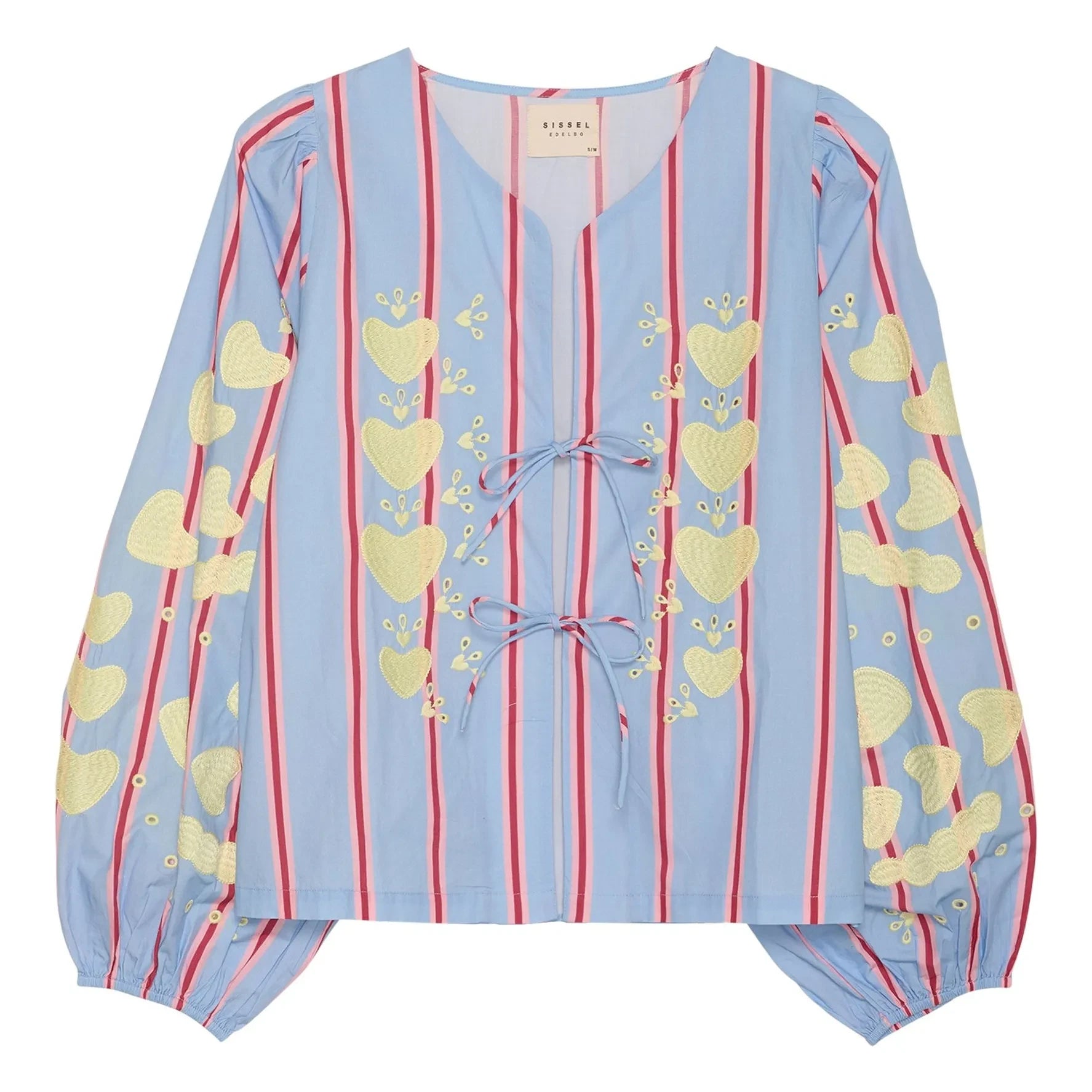 SISSEL EDELBO - Blusa Elisabeth de algodón orgánico | Azul