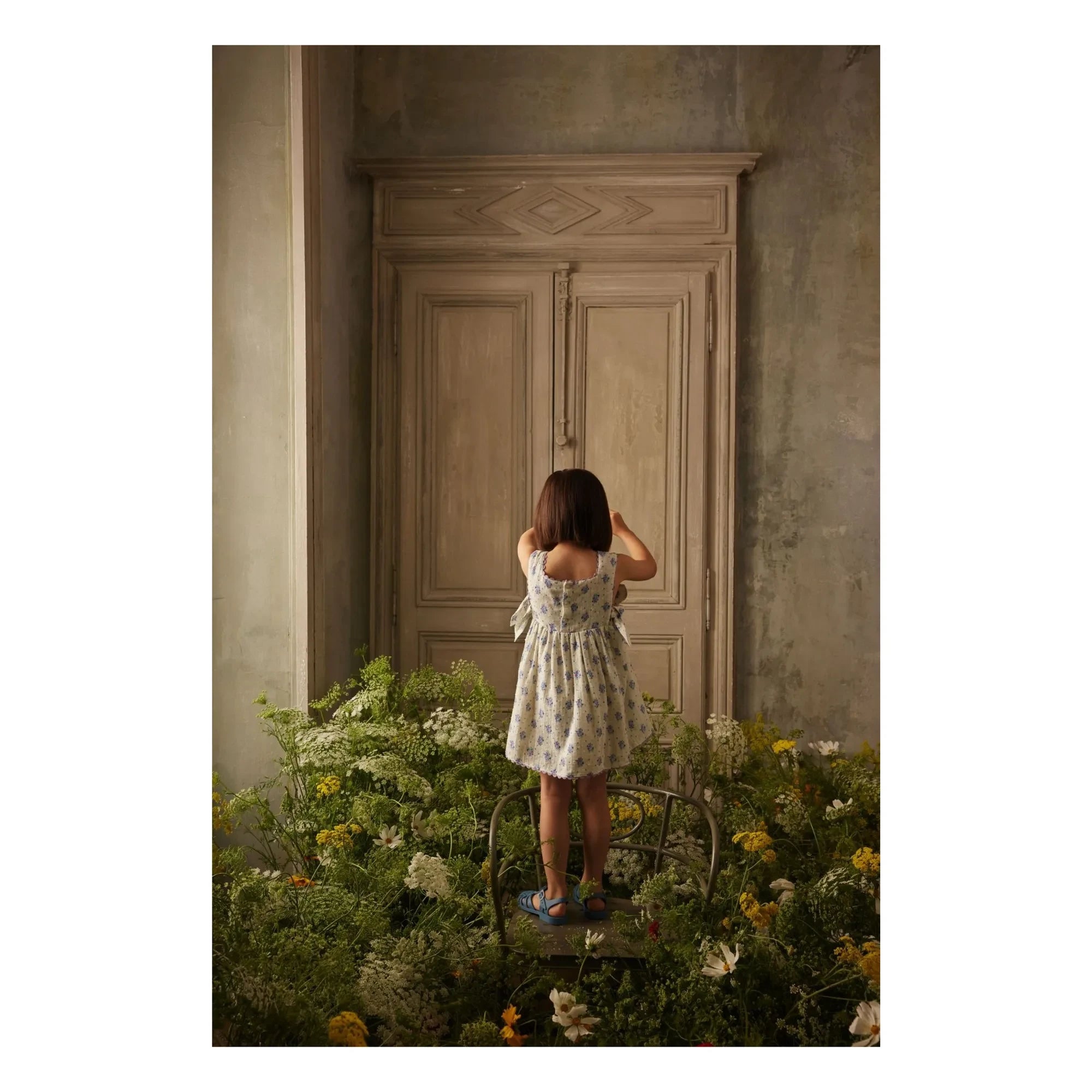 Louise Misha - Vestido de tirantes Aloisa Fleurie | Crema
