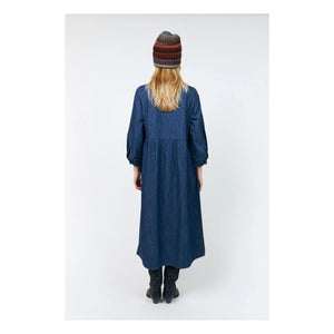 Lollys Laundry - Aliya Denim Pamuk Elbise | Lacivert