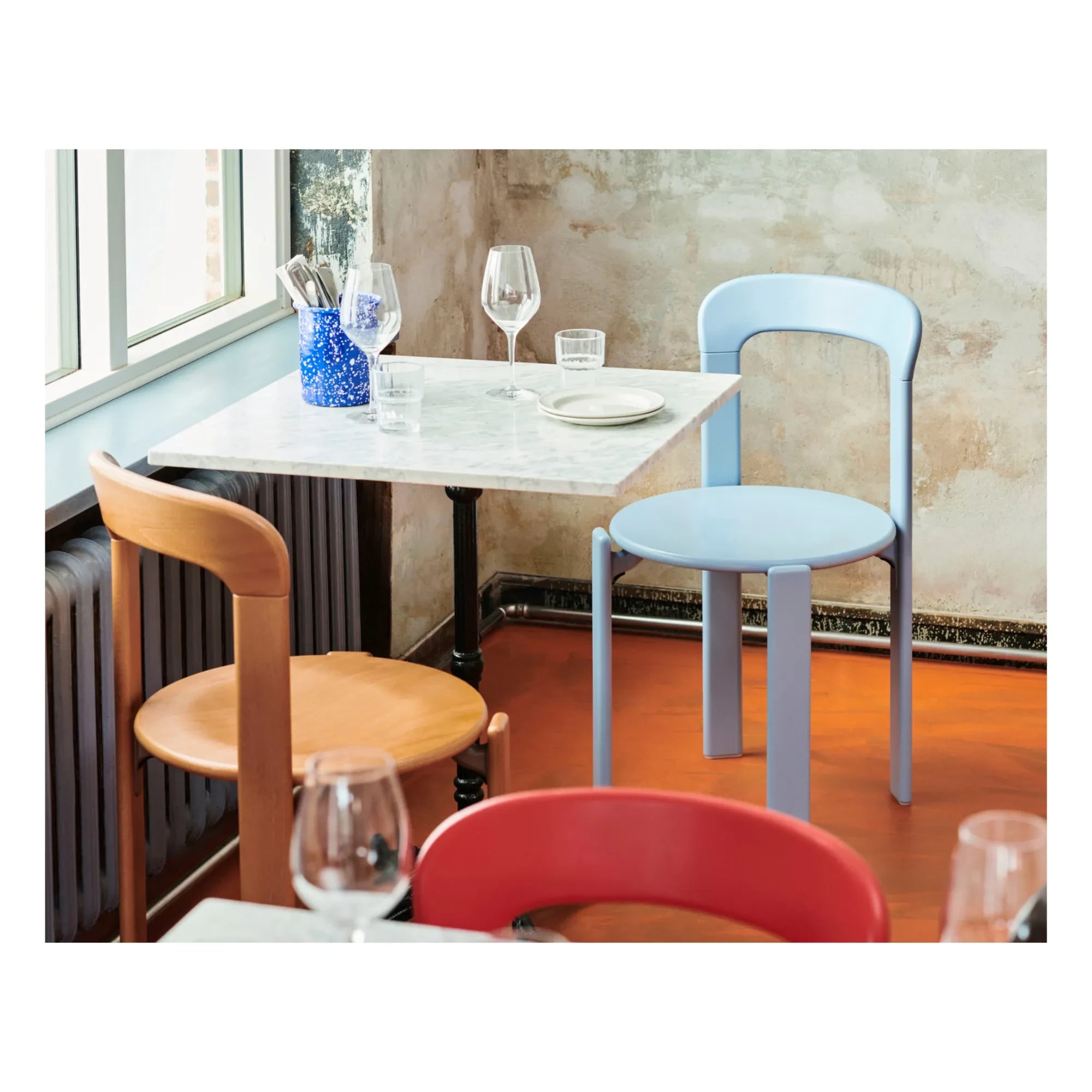 Silla de madera Hay - Rey Lake Cila - Bruno Rey | Naranja