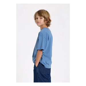 Smallable Kid - Camiseta de Algodón Orgánico Nils | Azul