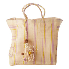 Rice - Bolso de Rafia para Compras | Amarillo