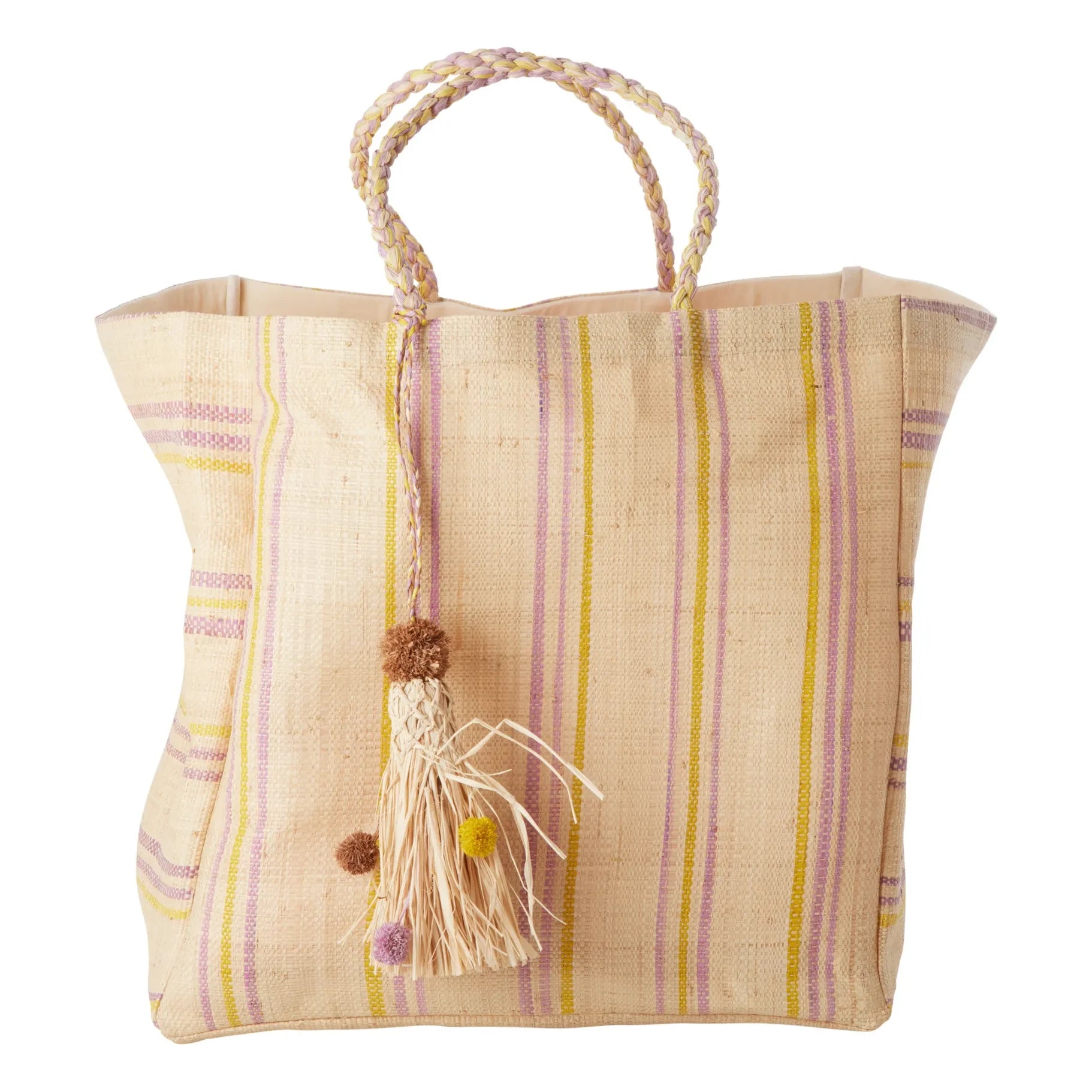 Rice - Bolso de Rafia para Compras | Amarillo