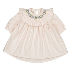 Vestido floral de rayas Bianca Loir | Rosa