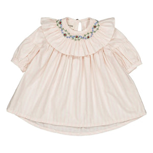 Vestido floral de rayas Bianca Loir | Rosa