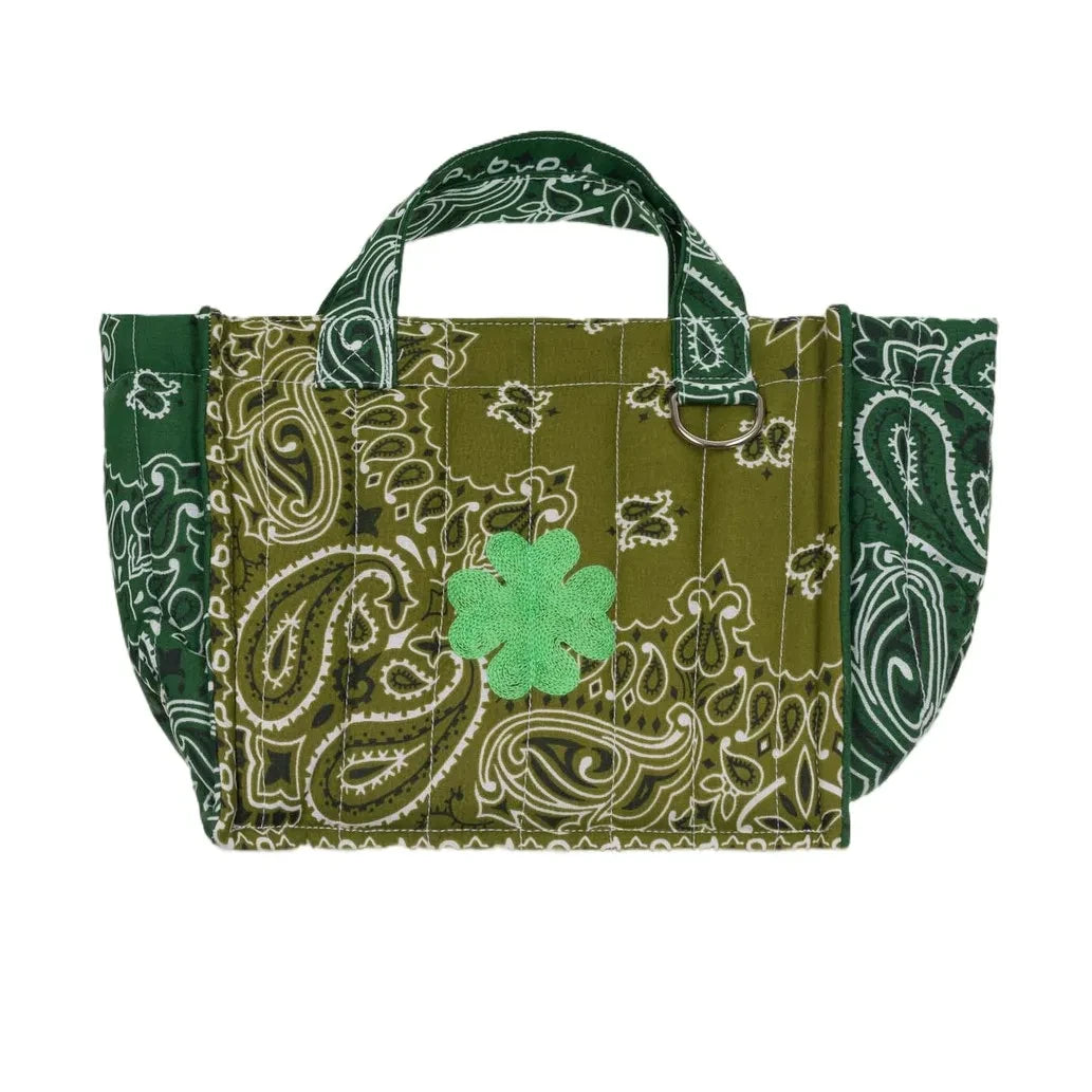 Llámame por tu nombre - Mini Tote Trébol Algodón | Verde