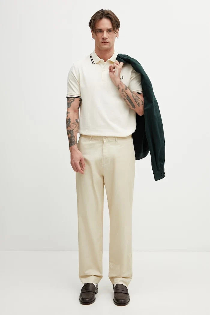 Pantalones de algodón Fred Perry para hombre