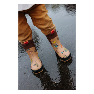 Hello Hossy - Botas de agua Mascots Ride | Marrón