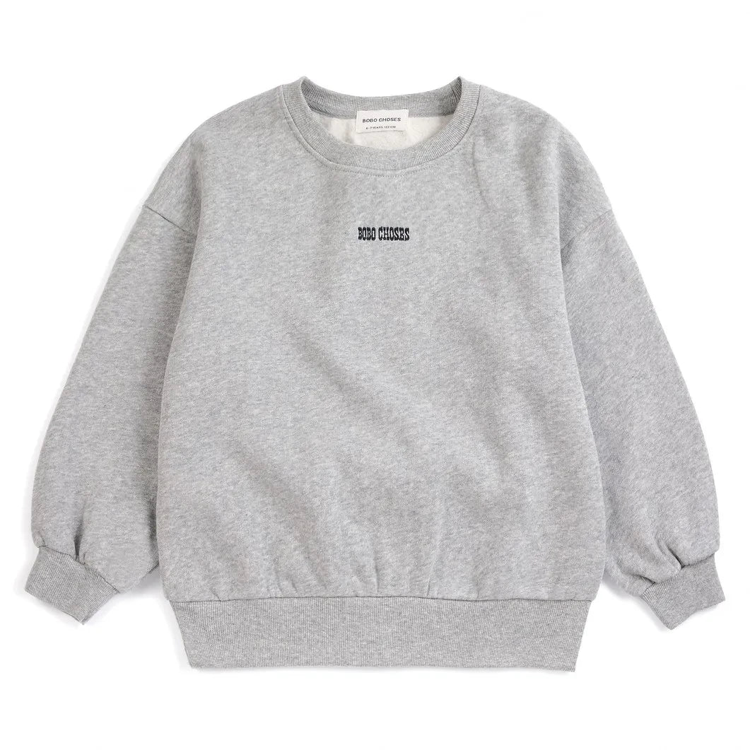 Bobo Choses - Mantar Sweat Organik Pamuk | Heather gri