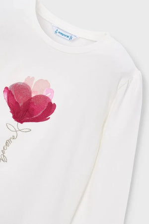 Blusa de manga larga de algodón para niños Mayoral