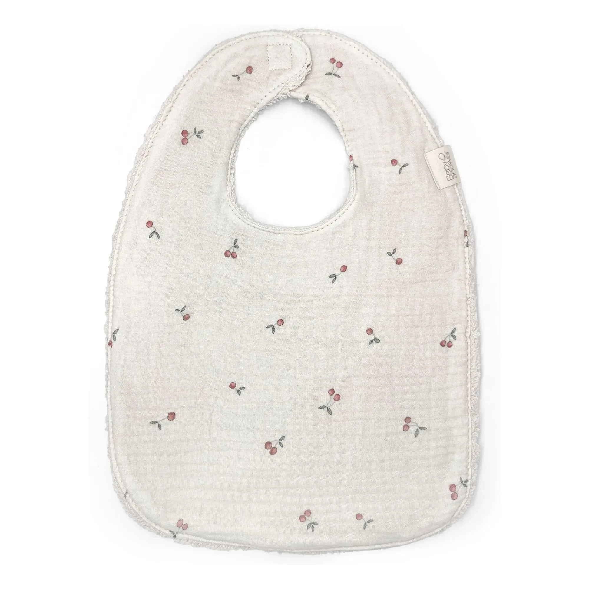 Babyshower - Babero Cerezas | Crudo