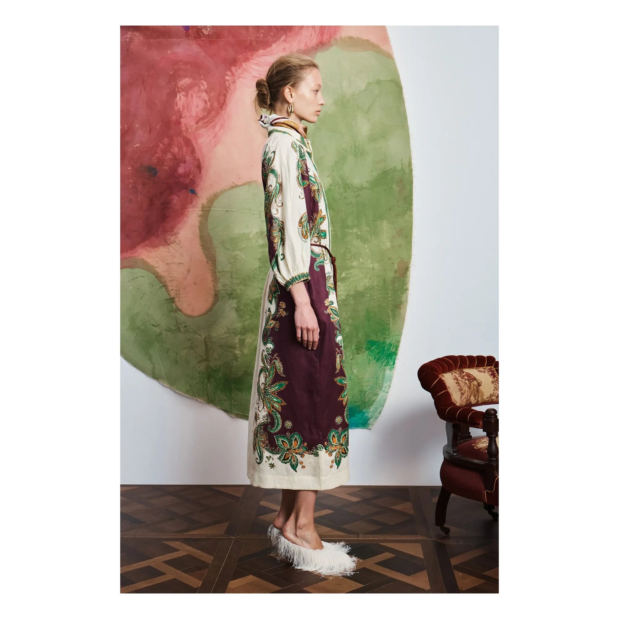 Alémais - Vestido Ruthie de lino | Crema
