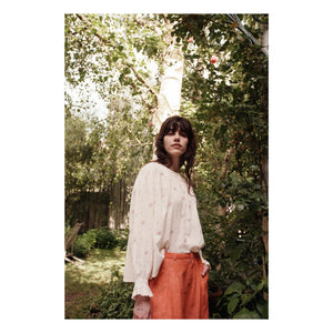 Emile et Ida - Blusa Dounia de algodón orgánico | Crema