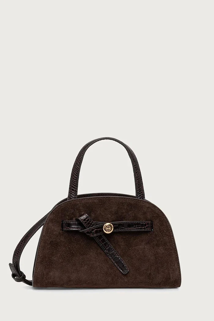 Bolso tote de ante Tory Burch Romy Small Bauletto para mujer