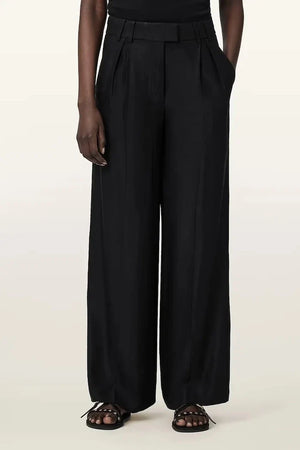AllSaints pantalón de lino de pernera ancha para mujer CHARLEY