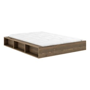 Karup Design - Cama Ziggy con almacenaje de madera oscura