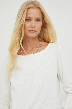 Marc O'Polo Blusa de algodón de manga larga para mujer DENIM