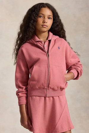 Sudadera con capucha de algodón con cremallera Polo Ralph Lauren para niños