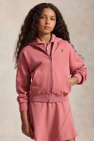 Sudadera con capucha de algodón con cremallera Polo Ralph Lauren para niños