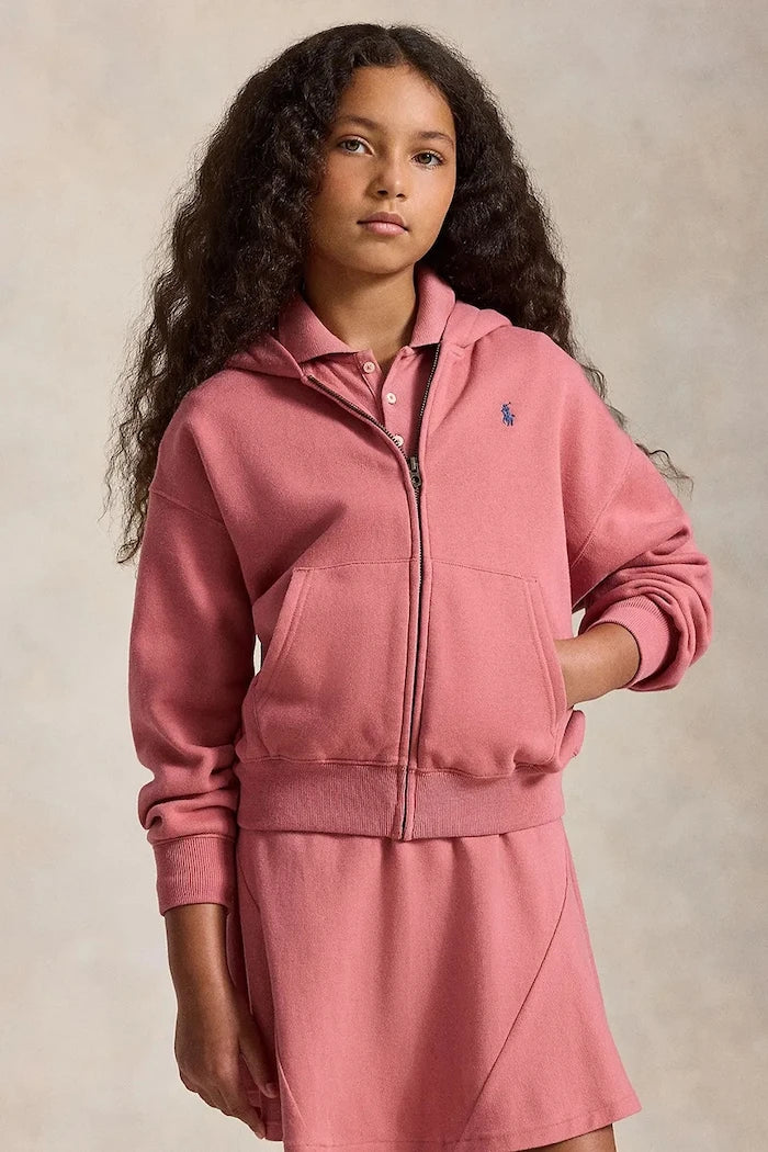 Sudadera con capucha de algodón con cremallera Polo Ralph Lauren para niños