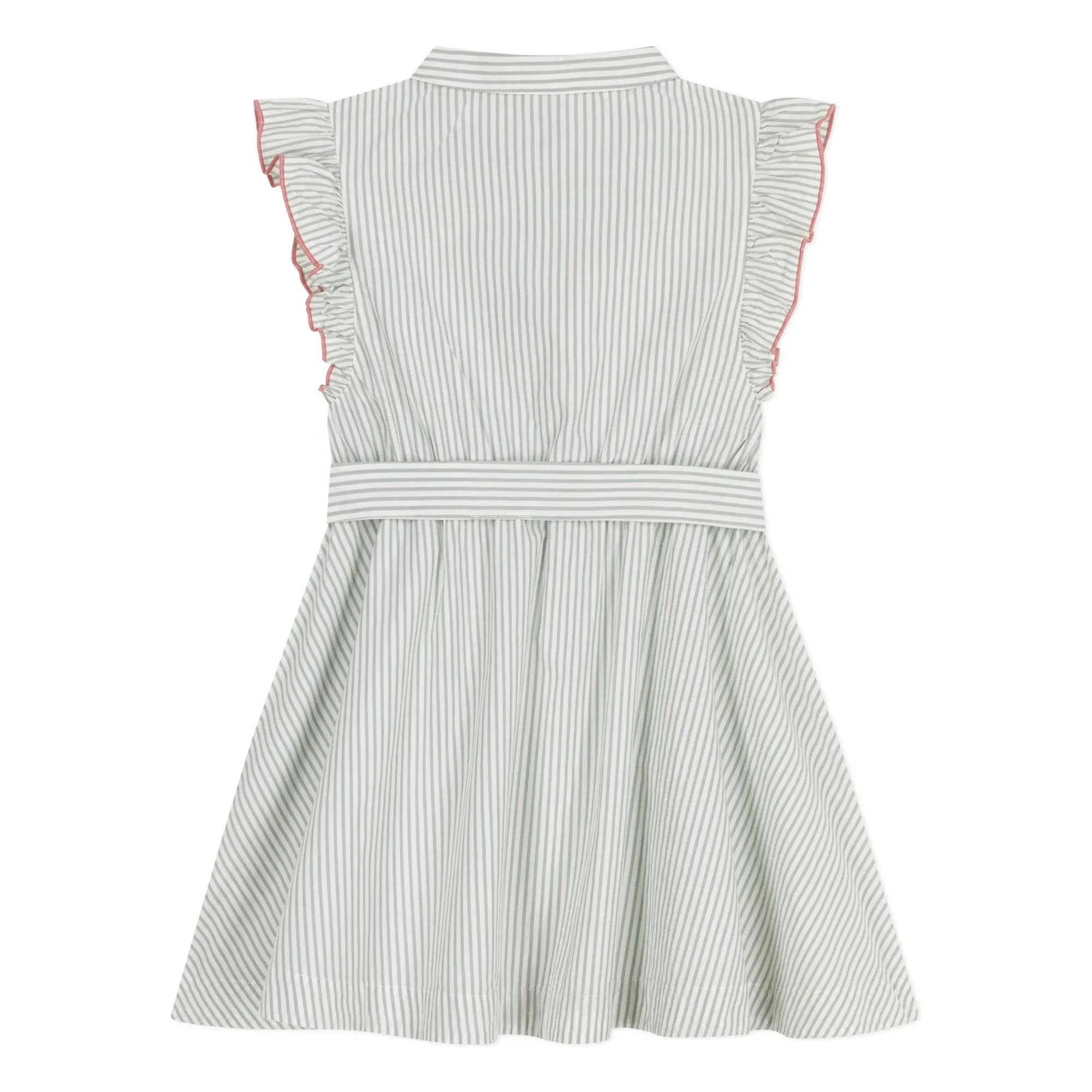 Petit Bateau - Vestido de popelín de algodón orgánico Blotilde | Blanco