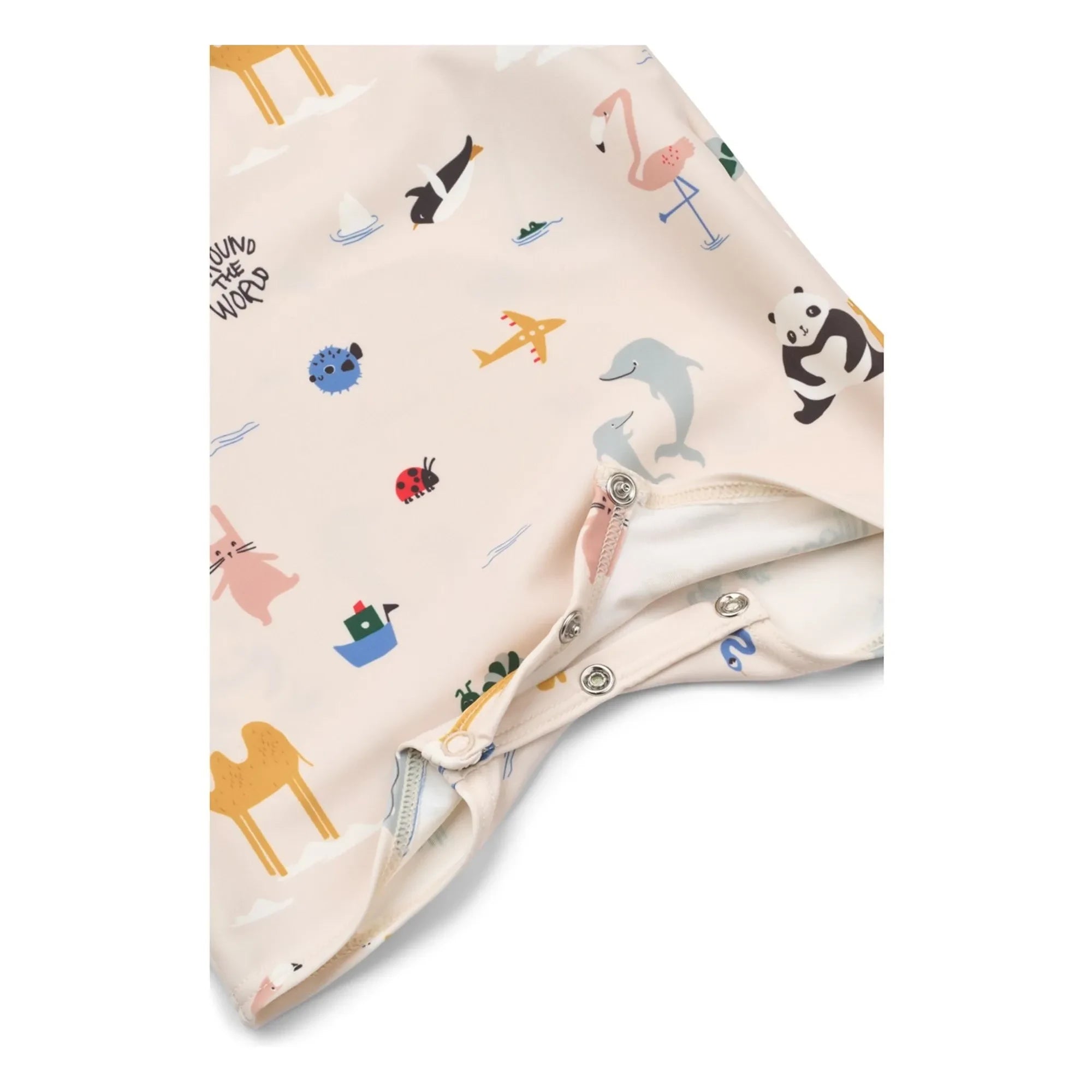 Liewood - Traje de baño Thor Animal con protección UV de fibras recicladas | Beige