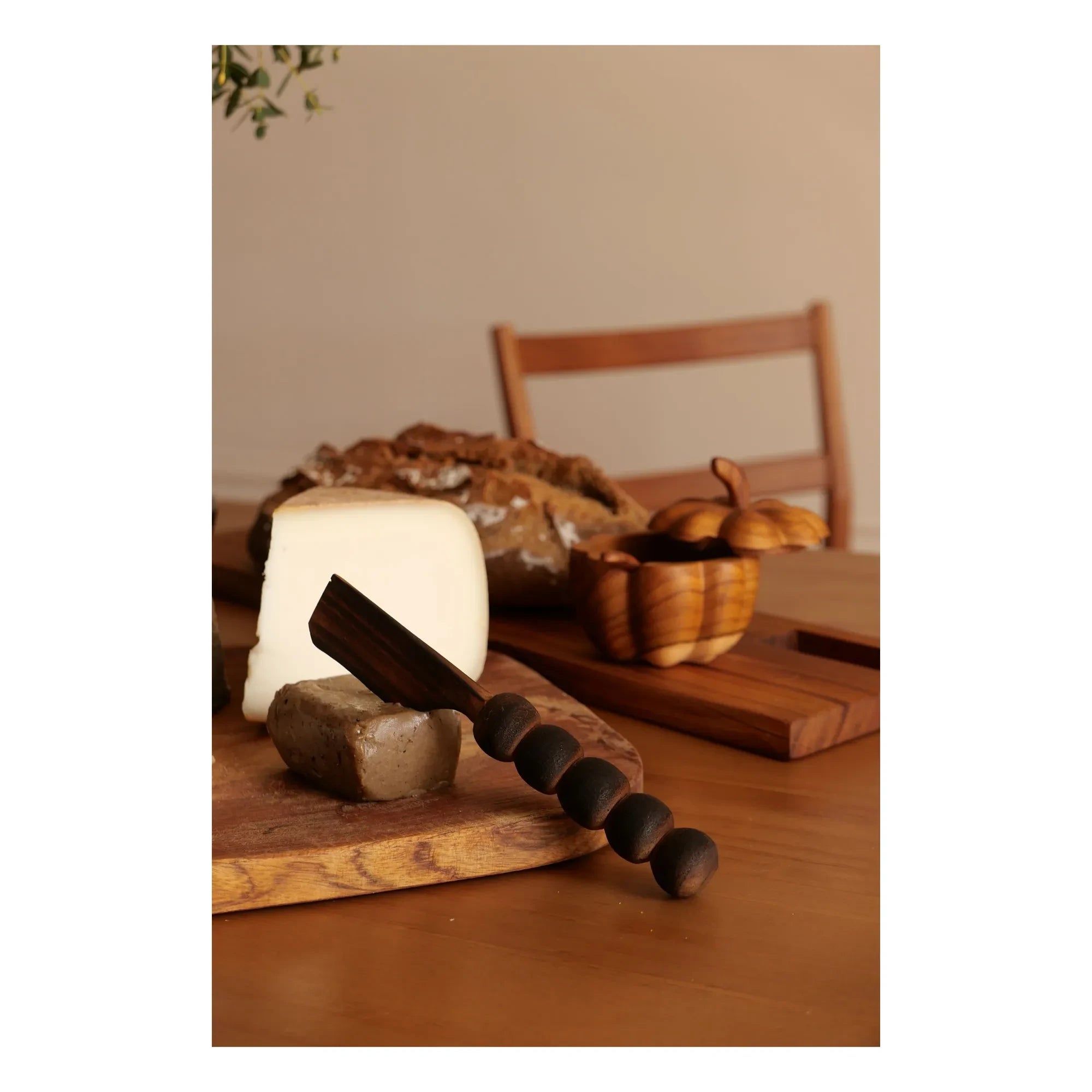 Woodmata - Cuchillo de mantequilla de madera de teca | Teca