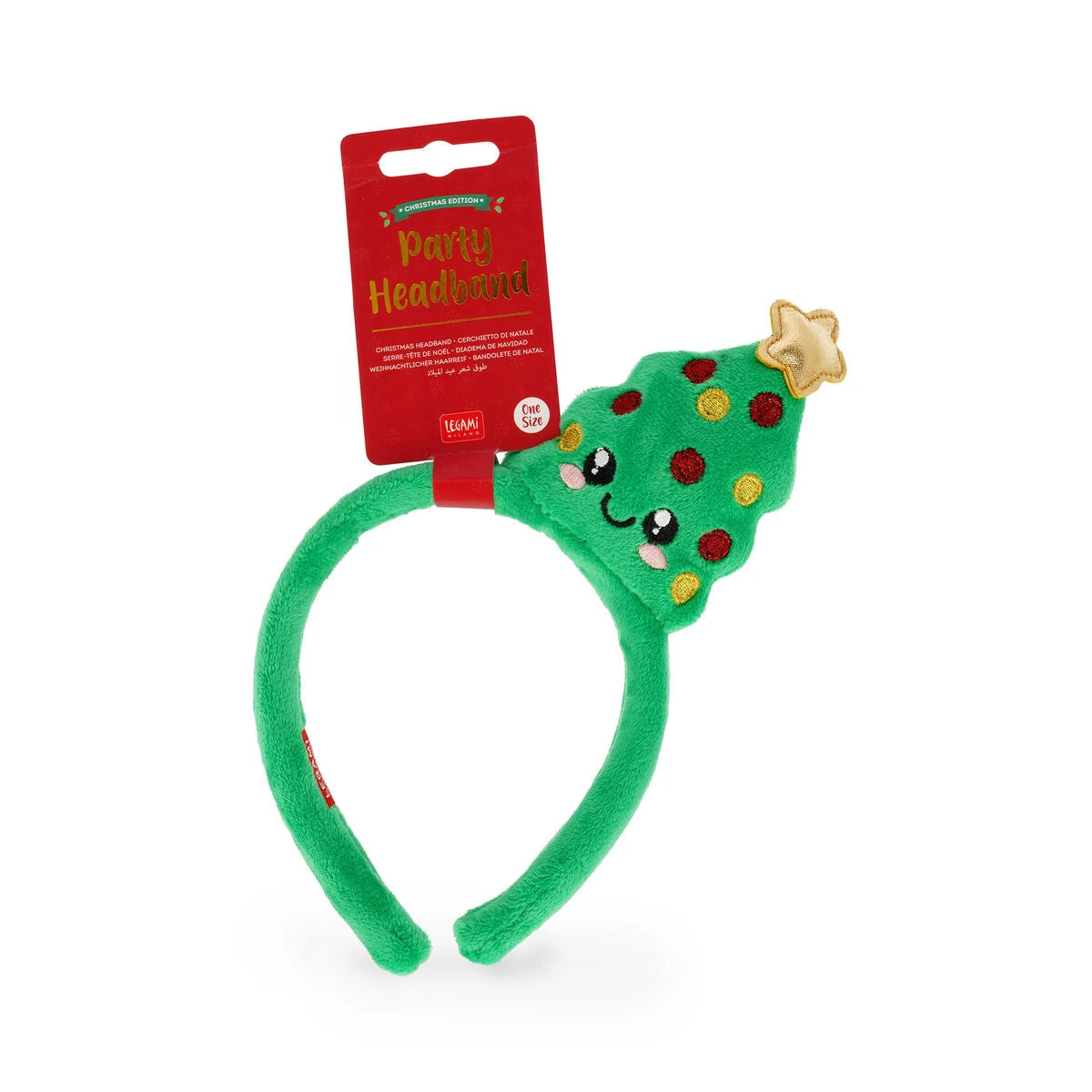 Legami - Diadema de Navidad Árbol de Navidad - Diadema de Fiesta