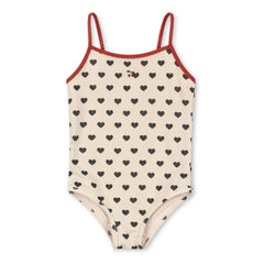 Konges Sløjd - Traje de baño Manon Cœurs Glitter | Crudo