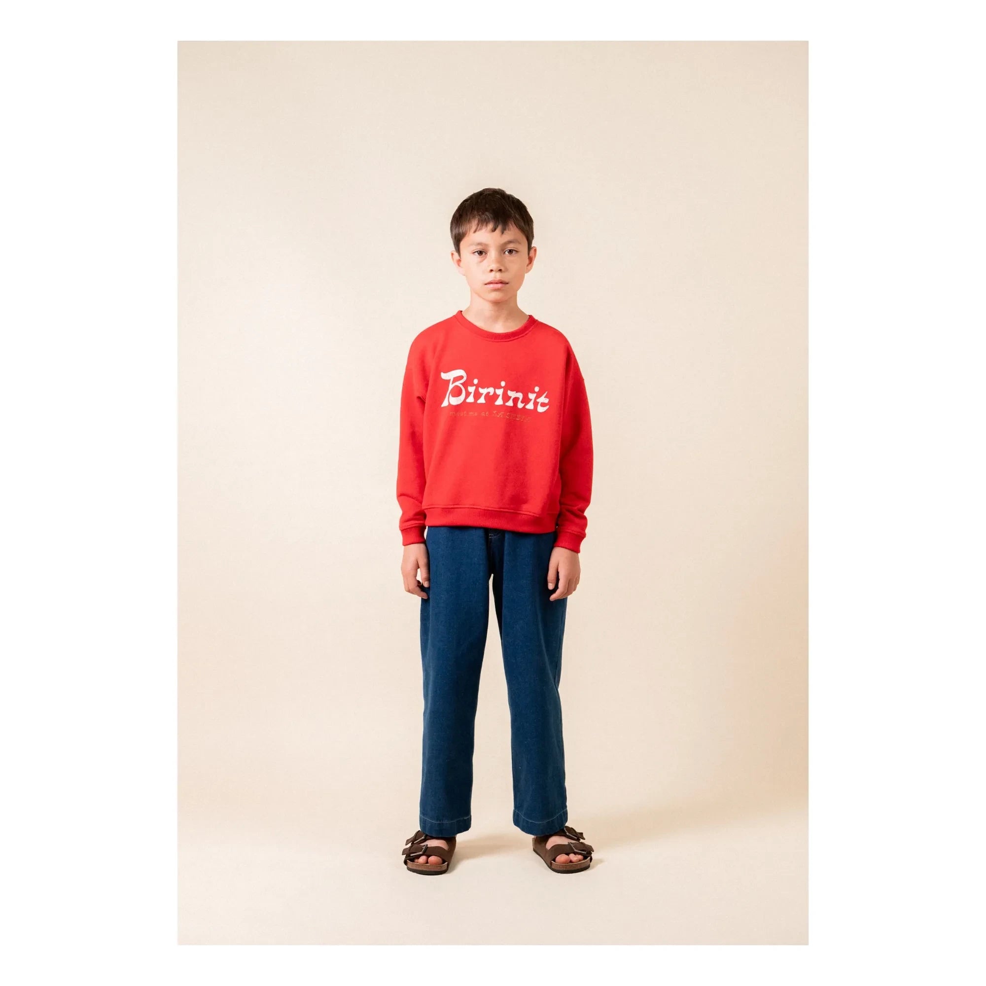 birinit - Sudadera de algodón orgánico Chili Birinit | Rojo