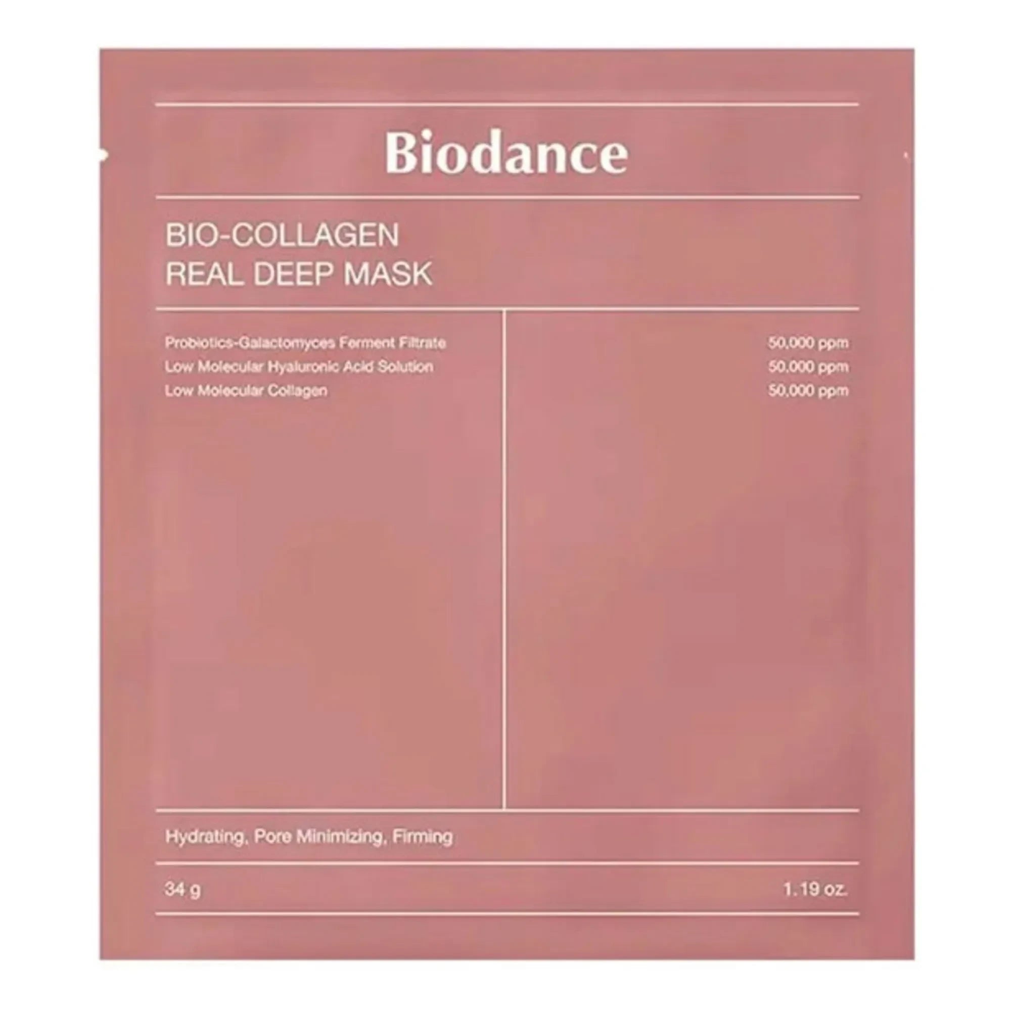 BIODANCE - Mascarilla Facial Profunda de Biocolágeno Real