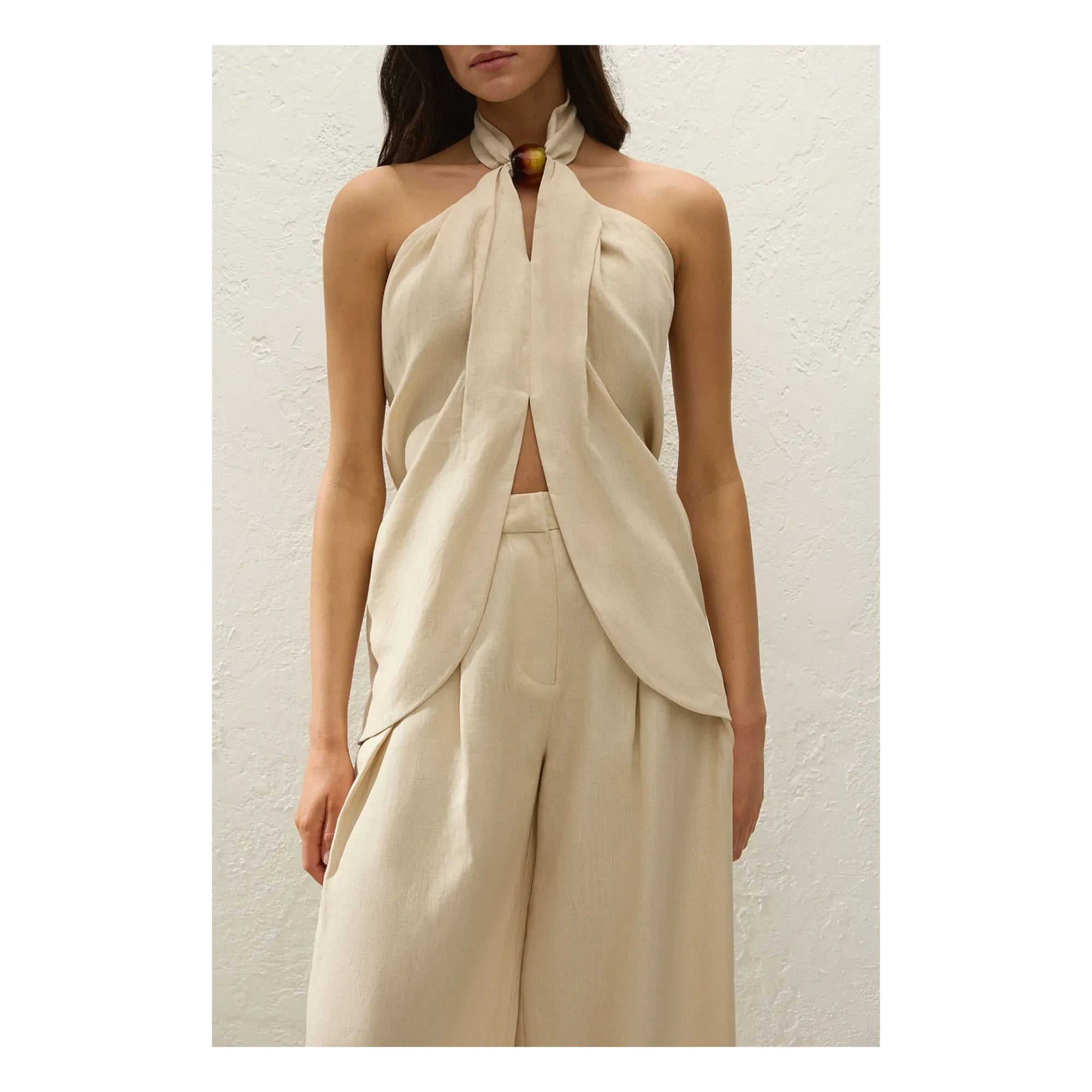 Faithfull the Brand - Top de lino Biba | Panna Cotta